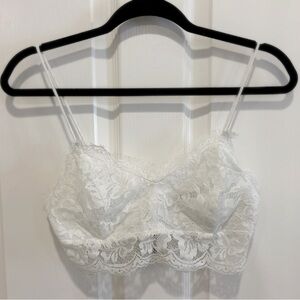 Foreign exchange white lace bralette